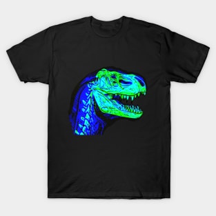 T-Rex Interactive Green&Blue Filter T-Shirt #2 By Red&Blue T-Shirt